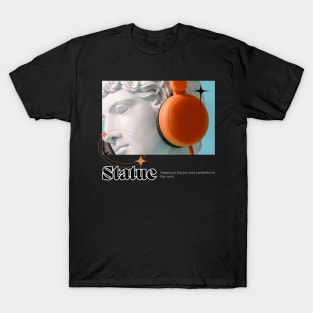 Aesthetic Statue Typographic T-Shirt